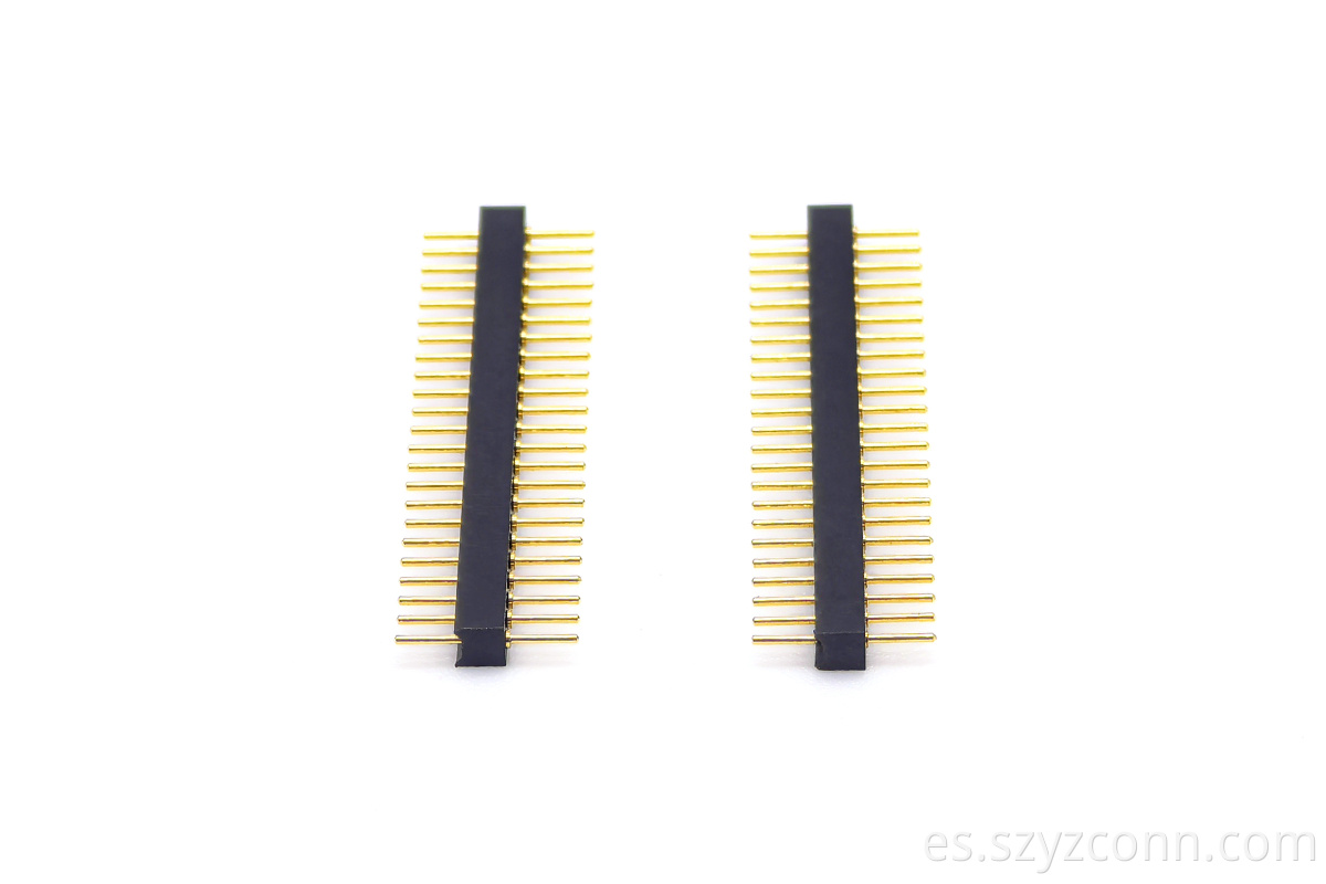 Cabezal de pasador mecanizado con paso de 1,27 mm 1.27mm Pitch Machined Pin header
